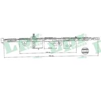 LPR C0500B Handbrake cable