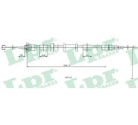 LPR C0519B Cable, parking brake for FIAT