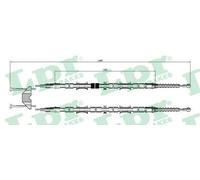 Handbrake cable Disc Brake C0597B LPR for OPEL ZAFIRA A MPV