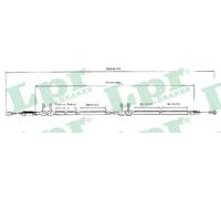 LPR C0989B Hand brake cable