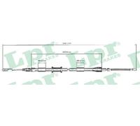 Handbrake cable Drum Brake C0038B LPR for AUDI 80 B4 Saloon 80 B4 Avant