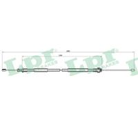 Handbrake cable Drum Brake C0105B LPR for CITROËN XSARA PICASSO