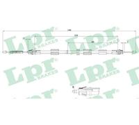 Handbrake cable Drum Brake C0266B LPR for FORD MONDEO MONDEO Saloon COUGAR