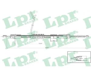 Handbrake cable Drum Brake C0287B LPR for FORD TRANSIT Van