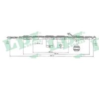 Handbrake cable Drum Brake C0323B LPR for HYUNDAI AMICA / ATOZ