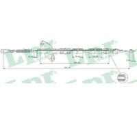 Handbrake cable Drum Brake C0413B LPR for MERCEDES-BENZ T1 Van T1 Bus