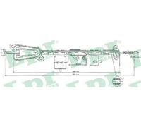 LPR C0481B Hand brake cable