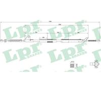 CABLE PULL PARKING BRAKE C0857B FOR TOYOTA CARINA/Sportswagon/Liftback 1.8L 4cyl