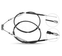 Handbrake cable Drum Brake K10025 A.B.S. for OPEL CORSA D CORSA D Hatchback Van