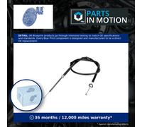 Handbrake Cable fits FIAT 500 312 1.2 Rear Right 2007 on 169A4.000 Hand Brake