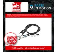 febi bilstein 170488 Handbrake Cable, Black