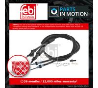 febi bilstein 170488 Handbrake Cable, Black