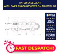 Handbrake Cable fits PEUGEOT 205 741, Mk2 1.7D Rear Left 83 to 96 161A(XUD7) New