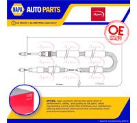 Handbrake Cable fits PEUGEOT 205 741, Mk2 1.7D Rear Left 83 to 96 161A(XUD7) New
