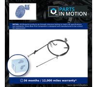 Handbrake Cable fits SUZUKI SX4 1.5 Rear Left 2006 on M15A Hand Brake Parking