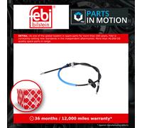 Handbrake Cable fits VAUXHALL ZAFIRA C 2.0D Rear Left 11 to 18 Hand Brake Febi