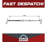 BOSCH BRAKE CABLE BC1150 [1987482266]