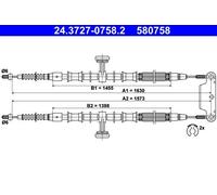 Handbrake Cable For Chevrolet VECTRA 01-04 522452