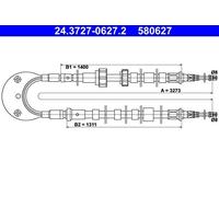 Handbrake Cable For Ford ESCORT 90-95 ORION 90-93 6676122