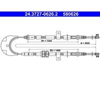 Handbrake Cable For Ford FIESTA 89-97 6658751