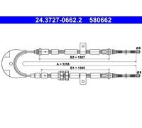 Handbrake Cable For Ford FIESTA 89-97 7127225