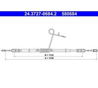 Handbrake Cable For Ford TOURNEO 12-23 TRANSIT 12-23 1763929