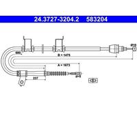 Handbrake Cable For Kia CEED 06-12 PRO 08-13 59760-1H400