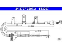 Handbrake Cable For Kia PICANTO 04-11 59770-07310