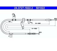 Handbrake Cable For Mazda 5 05-10 C236-44-420C