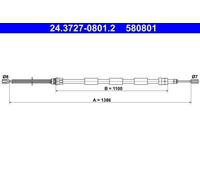 Handbrake Cable For Peugeot 205 83-90 474564