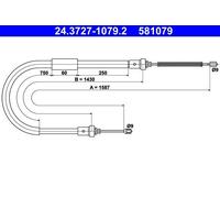 Handbrake Cable For Renault CLIO 05-14 8200298383