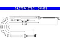 Handbrake Cable For Renault CLIO 05-14 8200298384
