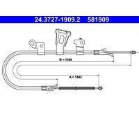 Handbrake Cable For Toyota IST 04-07 YARIS 99-05 46430-52010