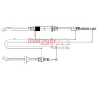 Handbrake cable Left Rear 10.7484 METZGER for VW PASSAT B5 PASSAT B5 Estate