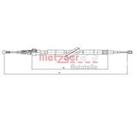 METZGER 10.7506 Handbrake cable