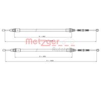 METZGER 10.9337 Handbrake cable