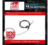 Handbrake cable Left Rear 170424 FEBI BILSTEIN for LAND ROVER FREELANDER I