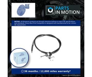 Handbrake Cable Rear Left ADB114601 Blue Print Hand Brake Parking 34406777400