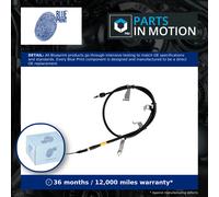 BLUE PRINT ADBP460005 Parking Brake Cable Pull Rear Left Fits Hyundai Kia