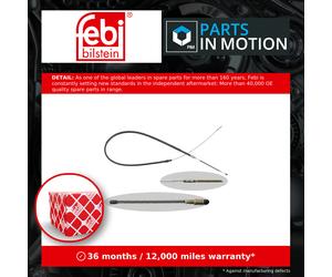 Handbrake Cable Rear Left or Right 14200 Febi Hand Brake Parking 191609721 New