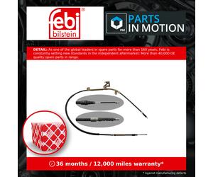 Handbrake Cable Rear Right 32463 Febi Hand Brake Parking 3B0609722F 3B0609722K