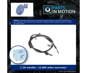 Handbrake Cable Rear Right ADG046223 Blue Print Hand Brake Parking 597701H300