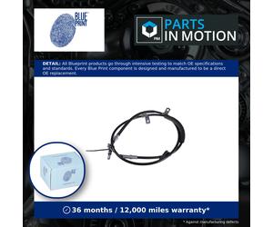 Handbrake Cable Rear Right ADH246152 Blue Print Hand Brake Parking 47510S1AE01