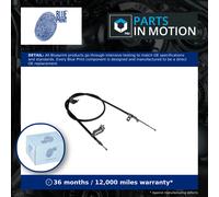 Handbrake Cable Rear Right ADN146318 Blue Print Hand Brake Parking 36530JG00A