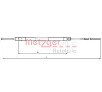 METZGER 10.4136 Handbrake cable