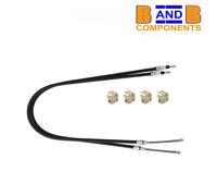 HANDBRAKE CABLES x 2 SMART 451 42 CABRIO PARKING BRAKE A1541
