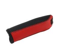 Handbrake Cover Auto Universal Leather Car Gear Handbrake Cover Fit use for Ford Focus 2 3 4 MK2 MK3 MK4 Accessories(Red leather)