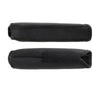 Handbrake Cover, Car Hand Break Cover 2pcs Car Leather Gears Handbrake Cover Fit use for SEAT Altea Toledo MK1 MK2 Ibiza Cupra Leon Skoda Fabia Rapid(Black)