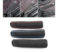 Handbrake Cover, Car Handbrake Cover Suede Style Handbrake Sleeve Leather Grips Cover Car Interior Accessories(Blue)