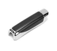 Handbrake Cover Carbon Fiber Style Anti Scratch For B-MAX C-MAX 2012-2018 | Compatible with Ford Chrome Edge Trim Comfortable Grip Ergonomic Design Easy Installation Interior Decor Textured Surface